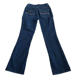 Nine West Womens 2/25 Short Bootcut Blue Denim Jeans